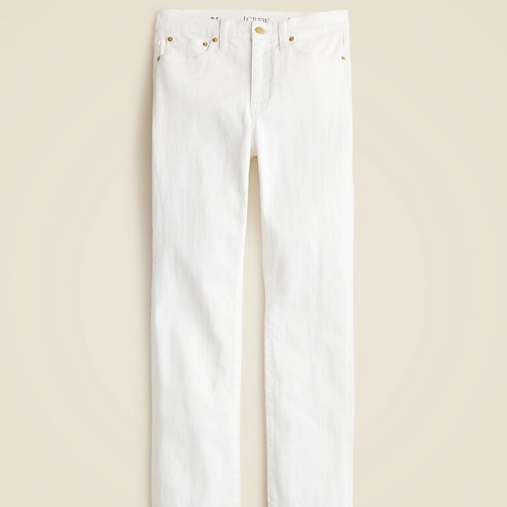 J. Crew White Slim-straight jean • size 26 • CH681